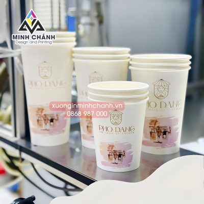In ly giấy 9 In ly giấy nhiều màu giá rẻ Biên Hòa